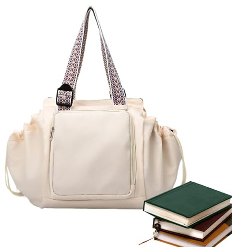 Yoga-Reisetasche für Damen, mehrere Fächer, geräumige Reiseaufbewahrung, Wiege, Fitnessstudio, Arbeit, Wochenendausflüge, strapazierfähige Sporttasche mit Nassfach und Trolleygurt, Beige, Refer to