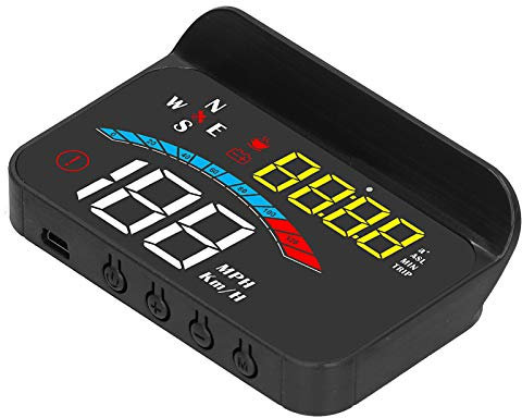 TKSE Warning Projector HUD, CAR HUD Head Up Display, Universal Head Up Display HUD HD -Projektor Warnfunktion Monitor -Autoinstrument