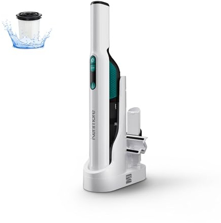 Kenmore HV3005 11.1V Brushless Cordless Handheld Vacuum Cleaner Lightweight Versatile and Portable Hand Vac Powerful Suction with 2-Speed Power Control for Pet Hair, One-Touch Empty for Car & Home