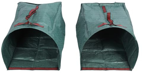 Aramox Bolsa de Desecho de Jardín de 200 Litros, Bolsa de Coleccionista de Hojas a Prueba de Lluvia con y Soporte para el Embellecimiento del Paisaje de Jardinería