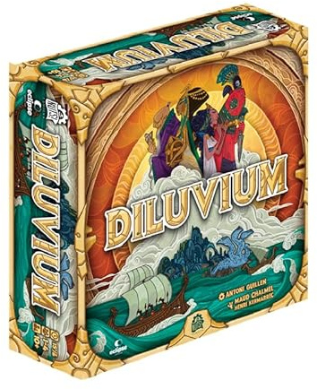 Diluvium Juego de Mesa de Estrategia 4X en Español | Exploración, Colonización, Gestión de Recursos y Combate | Modo Solitario y Facciones Asimétricas | 1 a 4 Jugadores, +10 Años, 20-60 Min