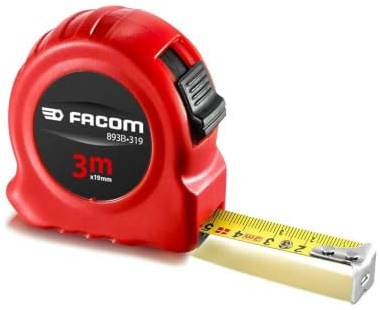 FACOM Mètre à ruban double face boitier ABS 3m x 19mm - 893B.319PB
