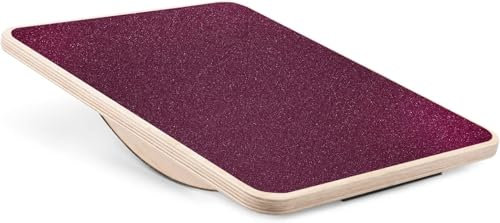 Yes4All ZSM8 Kunststoff Wobble Balance Board/Wippbrett aus Holz, 40 cm Oberfläche Balance Board für Stehen, Core Training, Gym Home Workout (Rot)