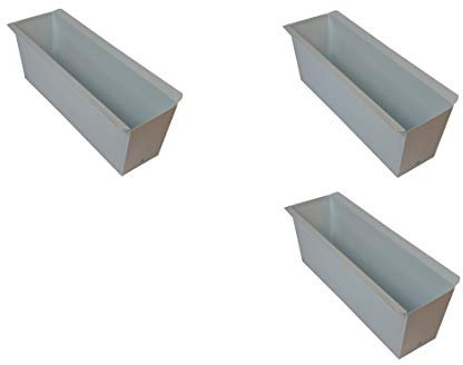Dio 3X Blumenkasten Weiss Balkonkasten Einsatz für Europalette Pflanzkasten ca.35,5 X 12,5 x 12 cm Beet Garten vor der Haustüre für Europaletten oder passende Einwegpaletten Einsatz Blumen Pflanzen
