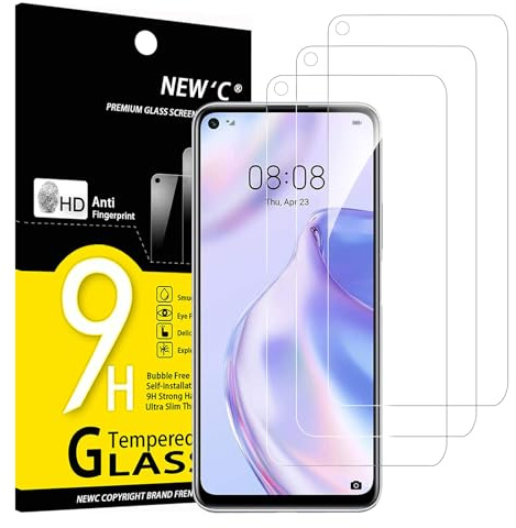 NEW'C 3 Stück für Huawei P40 Lite 5G, [Nicht für Huawei P40 Lite 4G] Frei von Kratzern, 9H Härte, HD Displayschutzfolie, 0.33mm Ultra-klar, Ultrabeständig