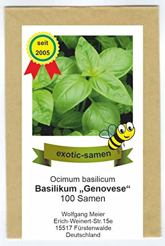 Ocimum basilicum - BasilikumGenovese original - 100+ Samen