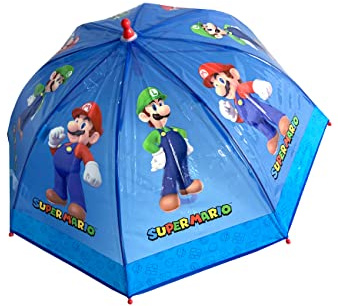 Chanos Super Mario und Luigi Kinder Stock-Schirm Regenschirm