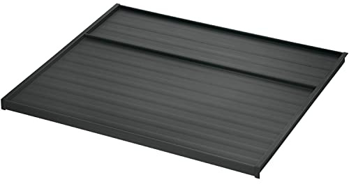 NINKA 5280.83 90680 Lid Plate for Bin Eins2vier and eins2Five KB 800 mm, KS 18/19 mm, Plastic Dark Grey, Silver