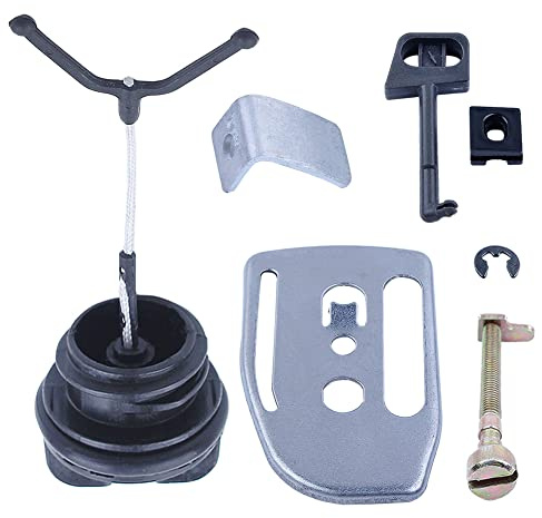 Gubeter Kit de Placa de Barra de Captura de Tensor de Cadena, Pieza de Motosierra para Husqvarna 136 137 141 142, 530047855, 530029831, 530029850, 530016110, 530015826, 530038593