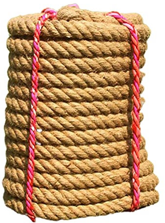 LQSSA 20M Jute Seilgarten Seil Verdrehte Hanfseil, 14-60 Mm Kabelschlepp/30Mm 20M