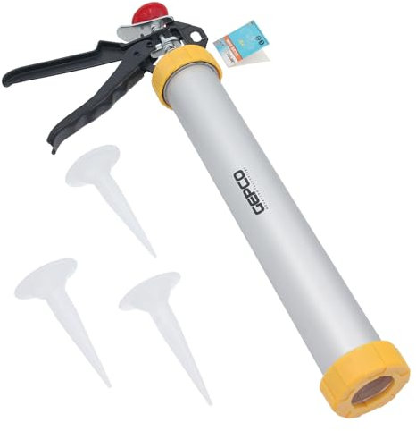 GEPCO Kartuschenpistole 600ml Silikonspritze Silikonpistole Kartuschenpresse Mörtelpresse Fugenpistole Fugenspritze Mörtelspritze Fugen Mörtelpistole