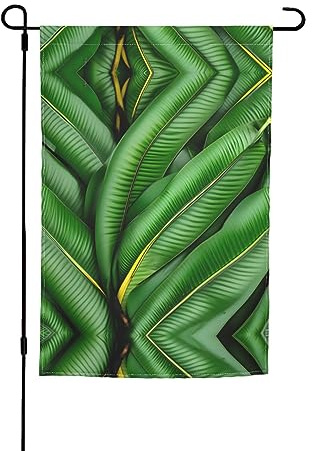 Bananier vert 30,5 x 45,7 cm, drapeau de jardin, drapeau de maison, drapeau de jardin pour décoration de cour extérieure