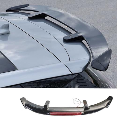 MUTUSAISI Universal Rear Window Roof Spoiler Drilling Installation Wing Compatible with Most Hatchback/SUV/Wagon/Minivan (with LED Light)