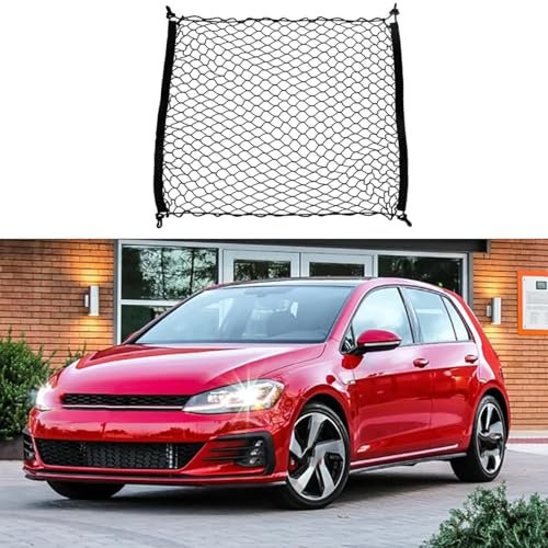 FENVY Auto Gepäcknetz Aufbewahrungs Netz für VW Golf 7 7.5 Mk7 2013~2019,Einstellbar Elastisches Cargo Mesh Netz Gepäck Autozubehör