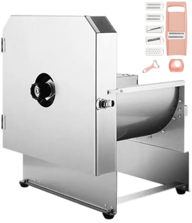 Cortadora De Verduras Eléctrica, Trituradora De Verduras, Grosor Ajustable De 0 A 10 Mm, Cortadora De Alimentos De Acero Inoxidable Para Verduras, Frutas Queso, Cuadrada O Redonda,square