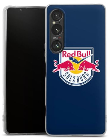 DeinDesign Silikon Hülle kompatibel mit Sony Xperia 1 VI Case transparent Handyhülle EC Red Bull Salzburg Offizielles Lizenzprodukt Eishockey