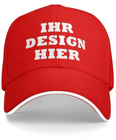 Tingwei personalisiert Cap personalisierte Basecap personalisierte Baseballkappe Cap Text selbst gestalten mit Foto/Namen für Männer & Frauen