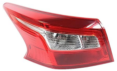 Generisch Rücklichtglas Für Nissan Für Sylphy Für Sentra 2016 2017 2018 2019 Auto-Nebelschlussleuchte Innen Außen Links Rechts Rücklicht Hinten Fahrlampe(Left outside)