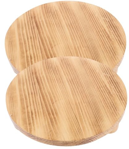Toyvian 2pezzi Base in Legno per Supporto per Fioriera Piedistallo Alzata in Legno per Esposizione Portavaso Riutilizzabile per Balcone Base per Portavaso da