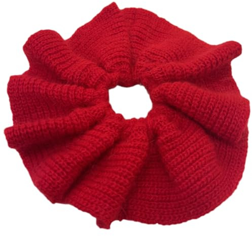 Strick-Haargummi, elastisches Haarseil, Rüschen-Haargummi, Vintage-Haarbänder, weibliches Zubehör