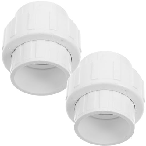 GLEAVI 2pezzi Raccordo in Plastica Per Adattatore Da Giardino Connettore Idraulico Da Accessorio Per Irrigazione Sostituzione Per Piscine e Spa Giunto Per Filettati Parte Raccordo Per