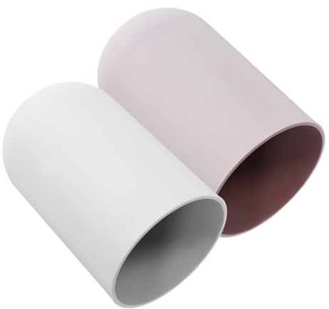 Kichvoe Vasos de Baño Reutilizables 300ml, 2 Piezas de PP y TPR
