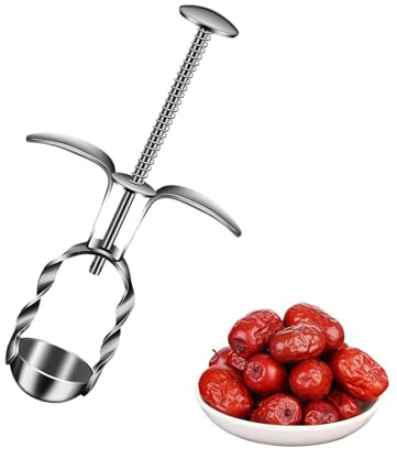 Cherry Corer, Heavy Duty Kitchen Gadgets, Stainless Steel Olive Pitter Tool for Cheerry, Jujube | Plum,Pit Remover for Cherries | Multi Cherry Piter Tool, Cheerry Stoner,