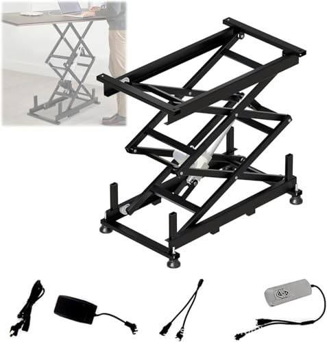 Tavolo elevatore elettrico pieghevole con controller cablato, design a forbice a doppio strato, capacità 130 kg per magazzino, fabbrica, officina e garage domestico