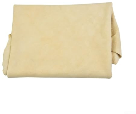 Honseadek Paño de limpieza de coche de piel de gamuza natural, 70 x 40 cm, súper absorbente y resistente a los arañazos, toalla de lavado y secado para vehículos, cristales, espejos, vino