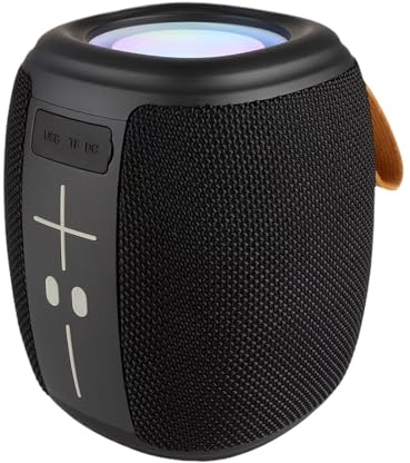 Qkbuza Altavoz portátil inalámbrico – Gadgets portátiles Impermeables y a la, Altavoz Impermeable con Bajos Profundos inalámbricos | para casa, Oficina, Playa, Camping, Senderismo