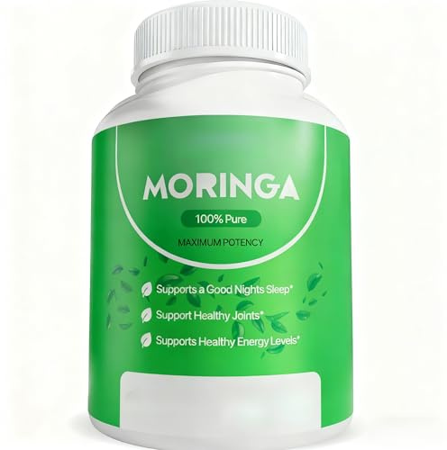 Moringa biologique, poudre de moringa pure, énergie, soutien de la peau, du système immunitaire et des intestins, sans OGM, sans gluten