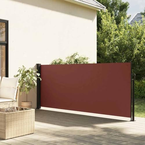 Generico Toldo lateral retráctil, color marrón, 100 x 300 cm, para sombrillas y parasol, 4004269