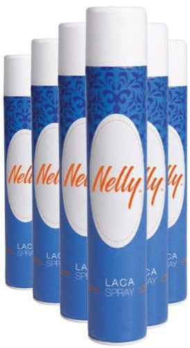 Nelly Laca Clásica Spray 6x400 ml | Fijación Fuerte y Duradera | Acabado Natural sin Residuos