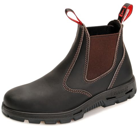 Redback BUBOK Offroad Chelsea Boots - Arbeitsschuhe Work Boots aus Australien - Unisex - Black - Schwarze Sohle