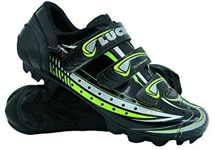 Luck Zapatilla de Ciclismo Master, con Suela de Carbono y Triple Tira para una sujeción (44 EU)