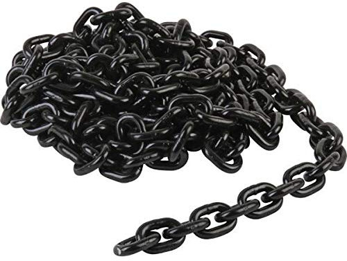 Flexibarrier Chaîne de délimitation, en plastique, 8 mm, longueur : 25 m, noire