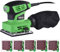 Bakaji Levigatrice Mouse Orbitale Potenza 240W 14000 rpm Aspiratore Integrato e Vaschetta di Raccolta Polvere Base Nastro 11 x 10 cm Fissaggio a Clip con 5 Fogli Abrasivi Inclusi