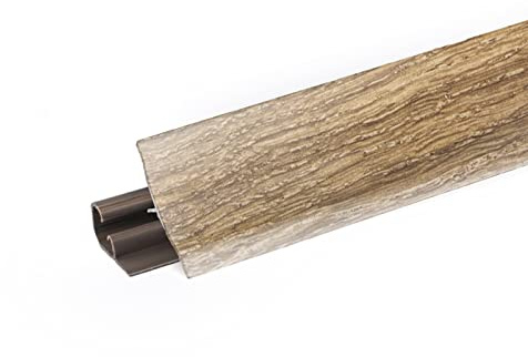 DQ-PP 2,5m WINKELLEISTE – Eiche Canyon – 23 x 23mm – PVC – Küchenleiste Arbeitsplatte Abschlussleiste Leiste Küche Küchenabschlussleiste Wandabschlussleiste Tischplattenleisten