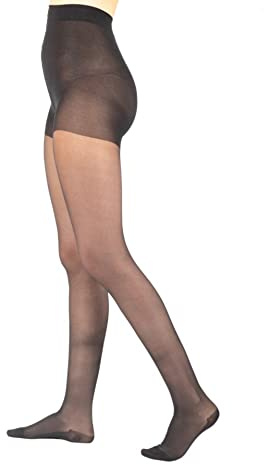 VENO CONTROL Collant Donna 70 DEN, Compressione graduata 13-15 mmHg, Defaticanti, Trattamento Antibatterico e Antiodore, Made in Italy, Misura 4, Nero