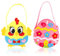 SULOLI 2pcs Sac Poussins de Pâques-DIY Sac Cadeaux en Feutre de Pâques-Sac de Poussins et d'Oeufs Décoration de Pâques et Printemps