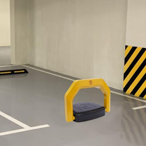 HINOPY Parkeringsspärr, automatiskt bilparkeringsspärr med 2 fjärrkontroller för alla typer av parkeringsplatser och parkeringsplatser