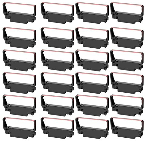 Farbband ERC30 Schwarz und ERC30 ERC30 ERC30 34 38 B/R Farbband für Epson TM-U220 M188B ERC30 ERC34 ERC38 NK506 Drucker ERC30 Farbband, 24 Stück