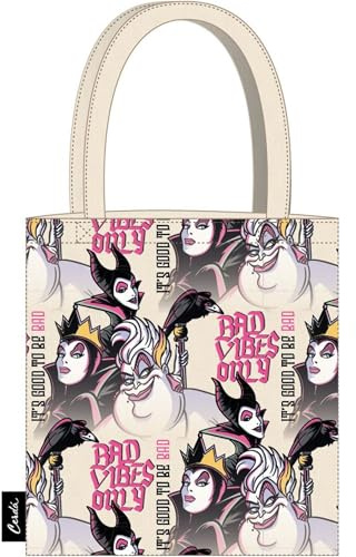 CERDÁ LIFE'S LITTLE MOMENTS Sac Shopping Disney Villain, Unisex, Noir, Regular