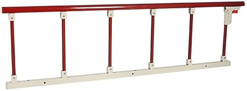 Bettgitter für die Seite von Senioren, für die Sicherheit von Senioren, Klappbarer Bettstützgriff am Bett für Senioren, Bettgeländer, Redwood, gelbes Holz, stanzfreier Handlauf aus Aluminium