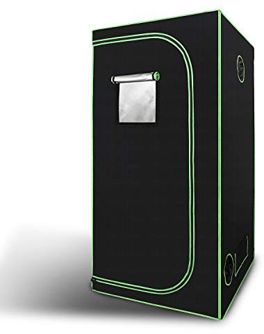 Peviasot Grow Tent Box, tenda 600D, resistente alla luce e impermeabile, 100 x 100 x 200 cm, per coltivazione in ambienti interni