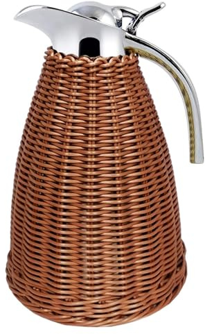 Brocca Termica In Rattan, Caraffa Termica Per Caffè In Acciaio Inossidabile, Per Conservare Bevande Calde E Fredde Come Tè, Succo E Caffè, Conservare Acqua E Tè