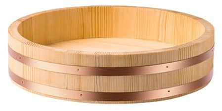 Madera Sushi Cuenco De Arroz Japonés Hangiri Sushi Arrocera Banda De Cobre Para Sushi Restaurante Cocina Madera De Pino, 72x16cm