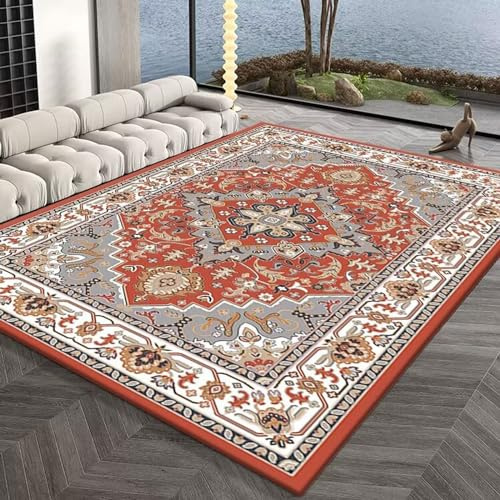 Alfombra de cocina for comedor, alfombra de dormitorio, alfombra de tacto suave, alfombras lavables de diseño Vintage de retales coloridos for decoración del hogar y sala de estar(Pattern 07,40*60cm)