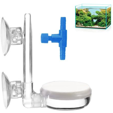 YIXINHE Nano Bubble Stone Kit – sprudelstein für Aquarium für optimale,Lautlose Mini-Luftsteine Sauerstoffversorgung im Aquarium(35mm)