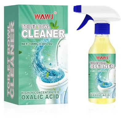 WAWJ® Detergente per la tazza del water, Detergente per WC in Acido ossalico, Rimozione delle urine extra forte, Detergente per WC e schiuma, rimozione del calcare contro calcare e sporco
